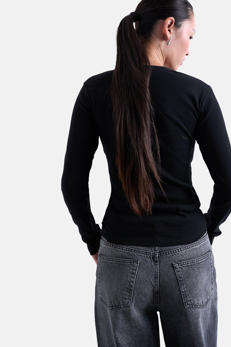 T-shirt à manches longues - noir - TOPSHOP - 4