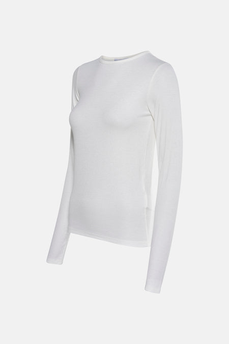 T-shirt met lange mouwen - Wit