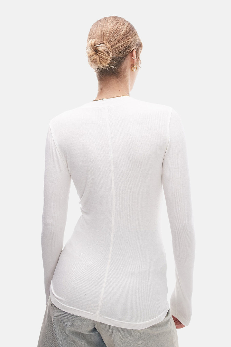 T-shirt met lange mouwen - Wit - TOPSHOP - 5