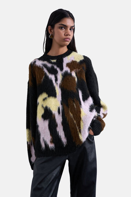 Pull met ronde hals - Multicolor