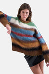 Pull met ronde hals - multicolor
