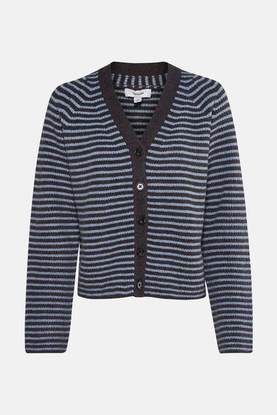 Veste multicolore de TOPSHOP, avec des rayures horizontales et une fermeture à boutons.