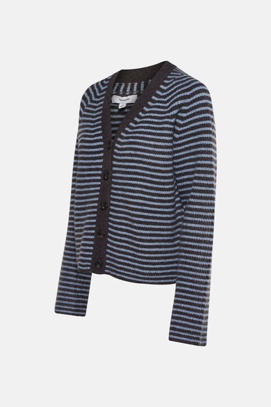 Veste multicolore de TOPSHOP, avec des rayures horizontales et une fermeture à boutons.