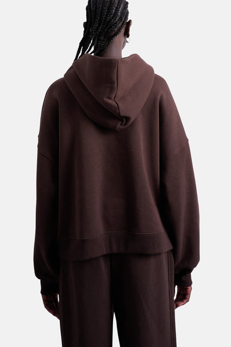 Sweater met kap - bruin
