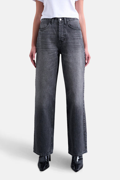 Jeans straight black denim - TOPSHOP