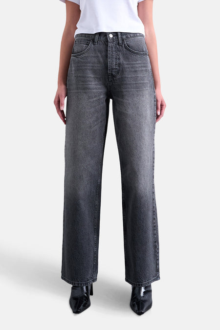 Jeans straight black denim - TOPSHOP
