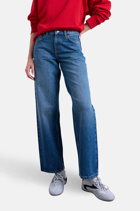 Jeans - mid blue denim