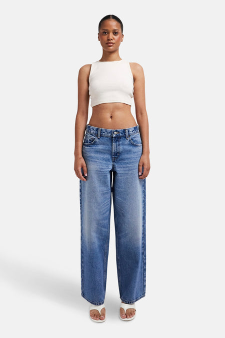 Jeans - mid blue denim