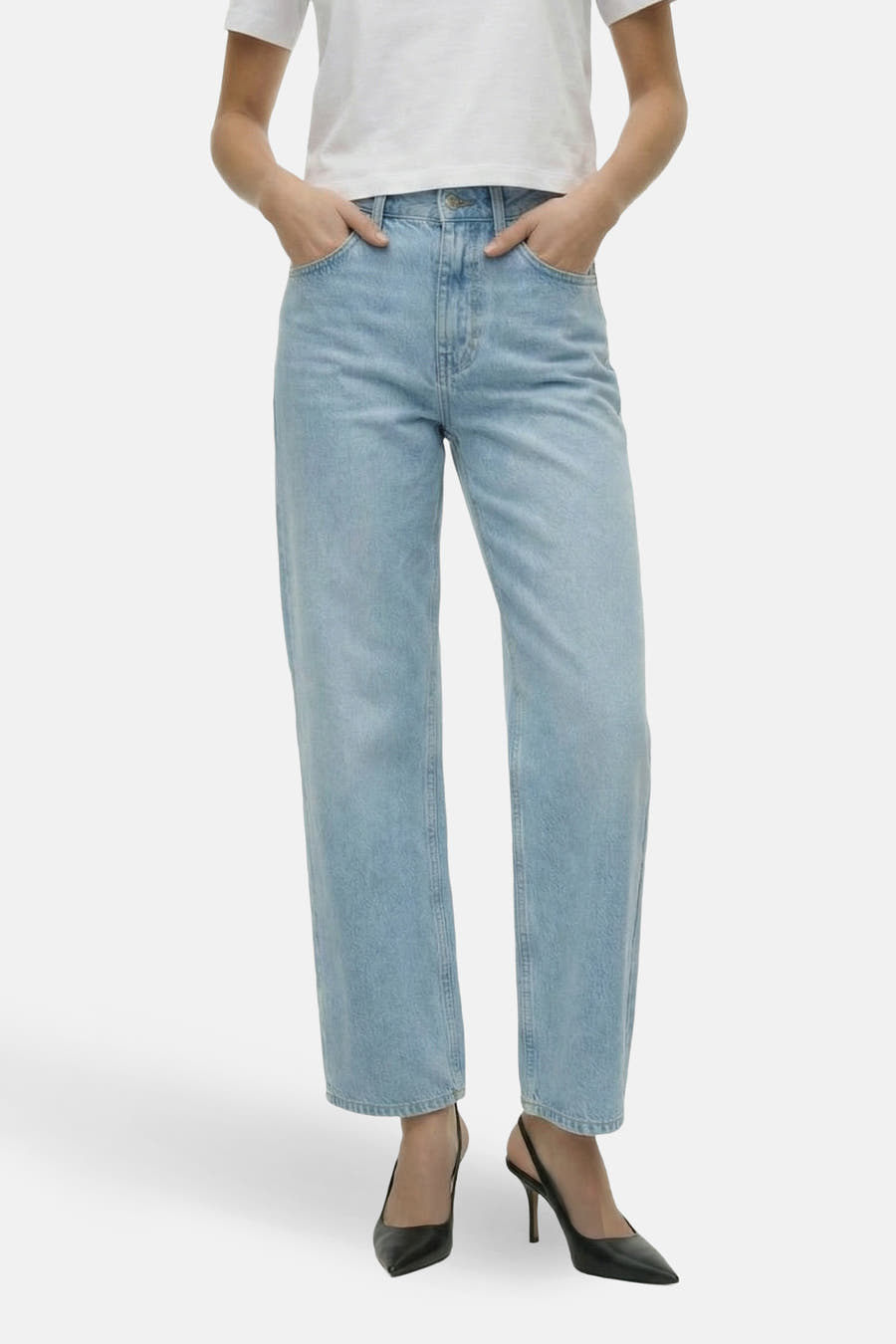 Jeans wide light blue denim - TOPSHOP