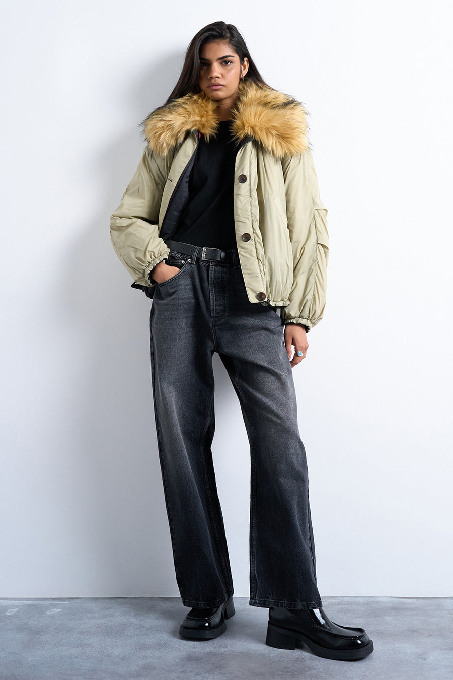 Jas - groen - TOPSHOP