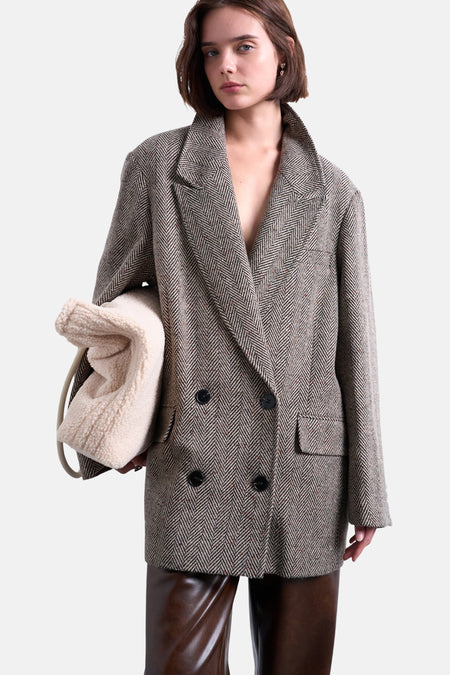 Blazer bruin - TOPSHOP