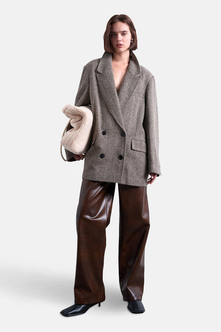 Blazer bruin - TOPSHOP