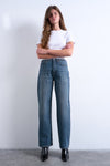 Jeans straight mid blue denim - TOPSHOP