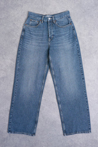 Jeans straight mid blue denim - TOPSHOP - TOPSHOP