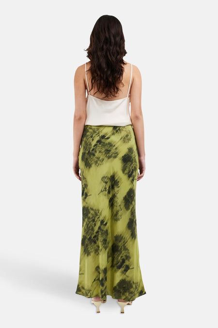 Rok (lang) groen - TOPSHOP