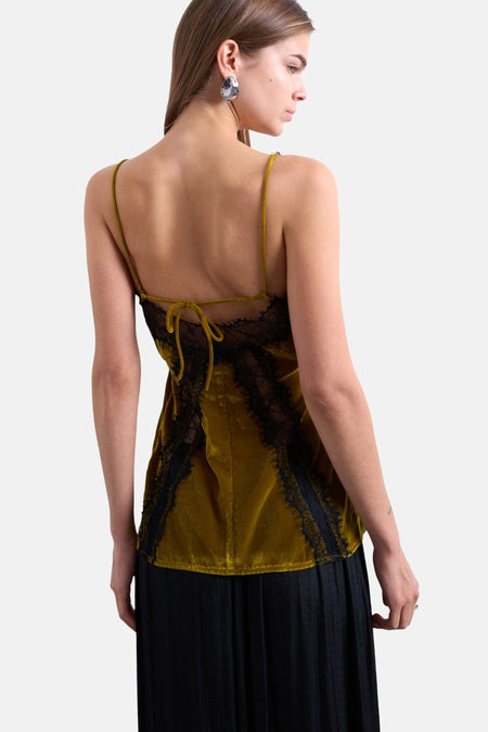 Blouse (zonder mouwen) groen - TOPSHOP