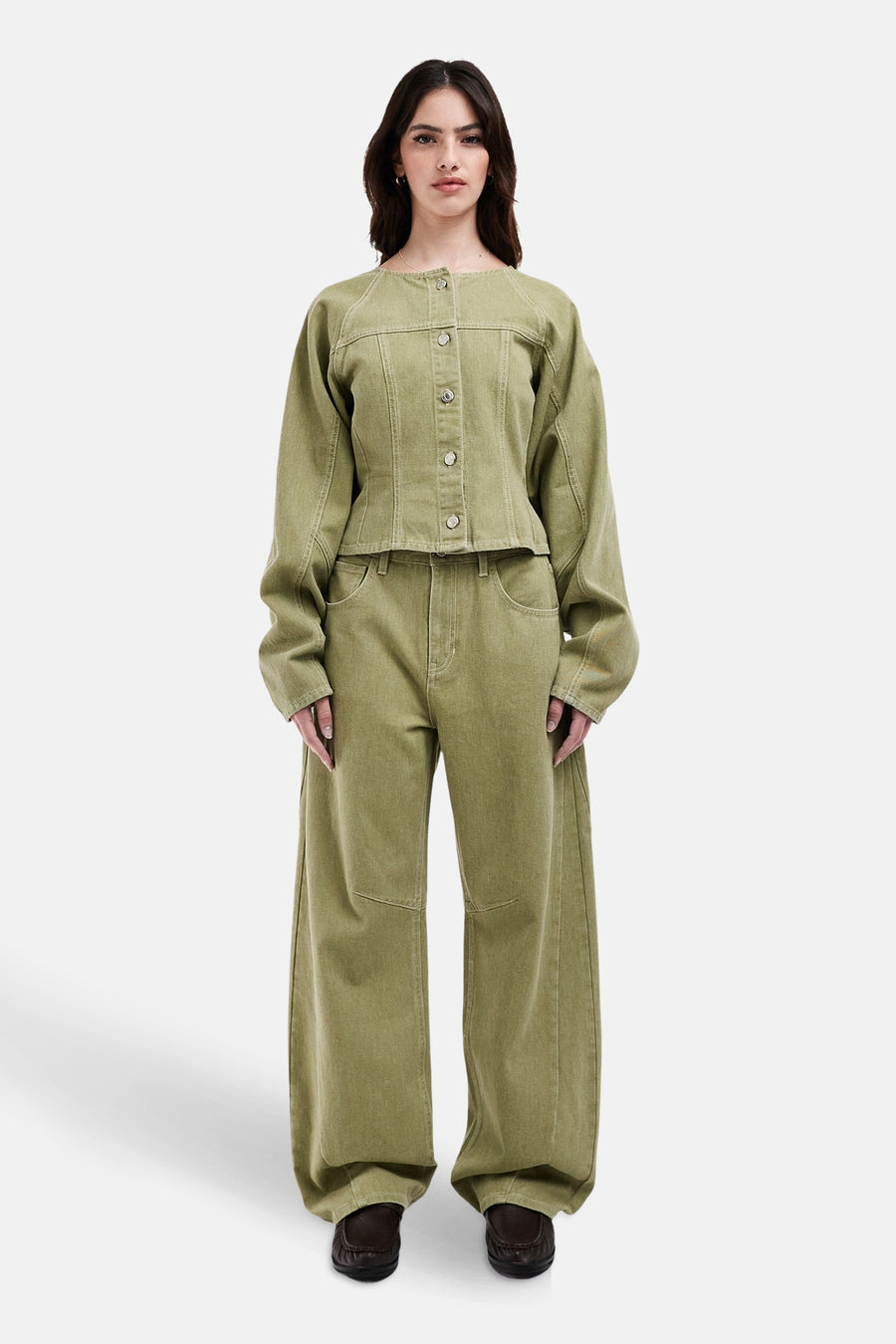 Colored jeans - groen - TOPSHOP