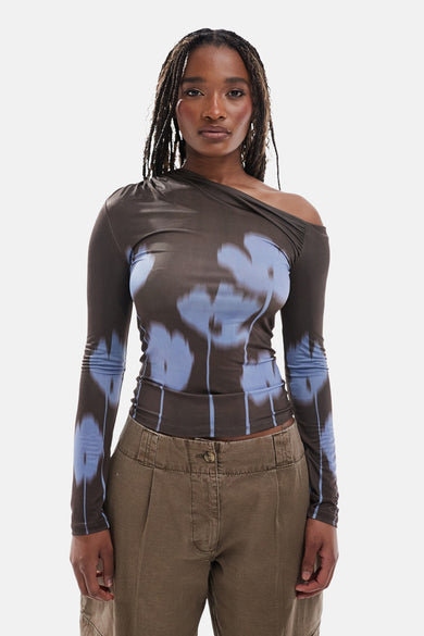 T-shirt (lange mouwen) bruin - TOPSHOP
