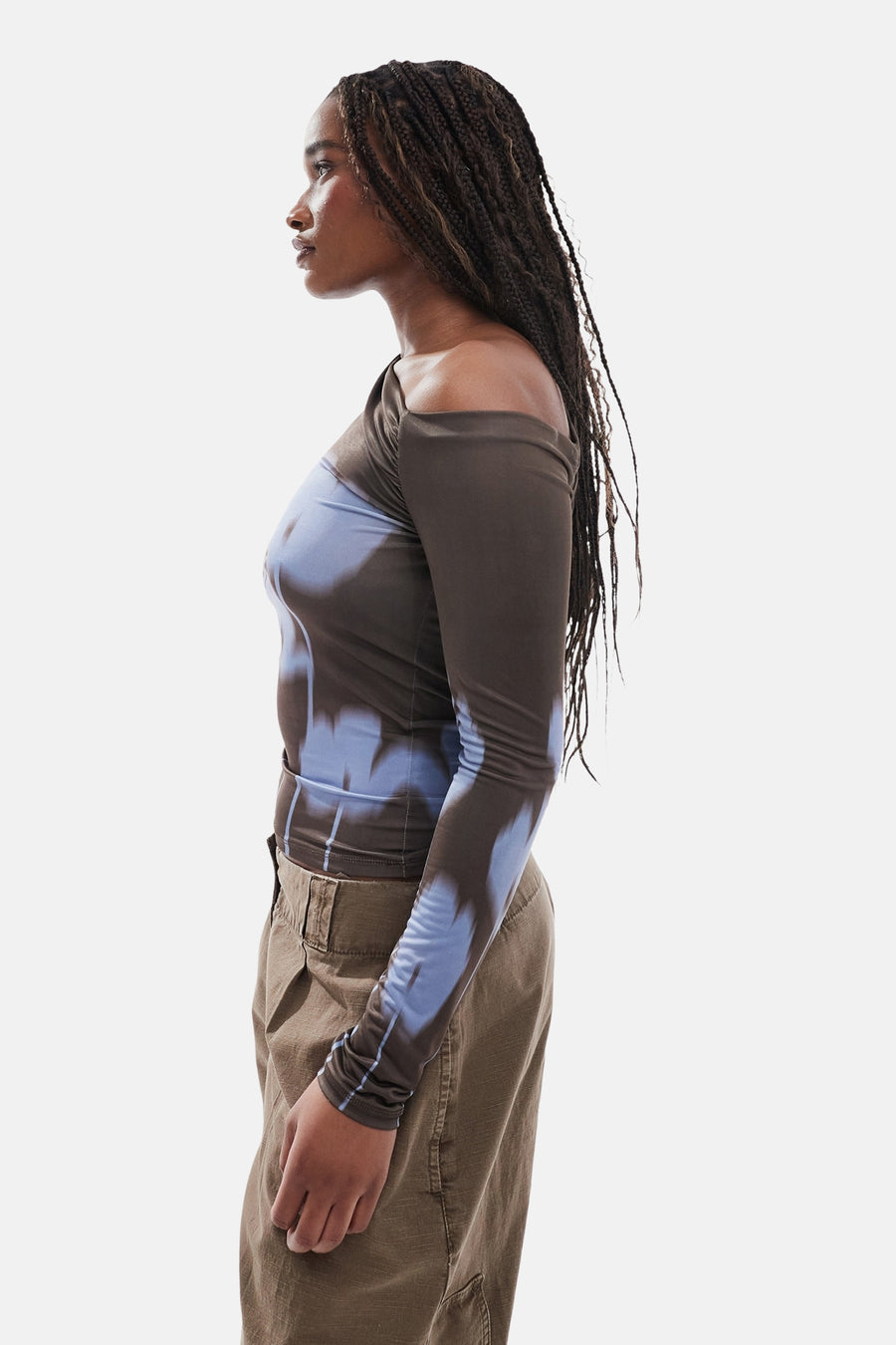 T-shirt met lange mouwen - bruin - TOPSHOP