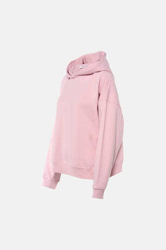 Roze sweater met kap van TOPSHOP, met lange mouwen en een ribgebreide zoom.