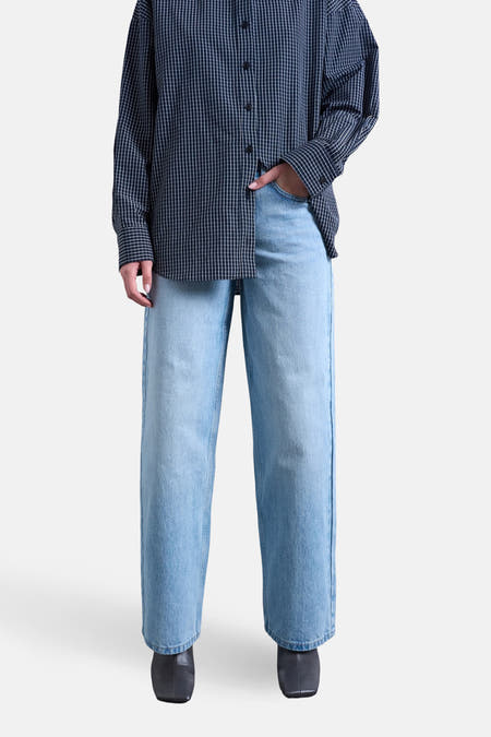 Jeans wide light blue denim - TOPSHOP