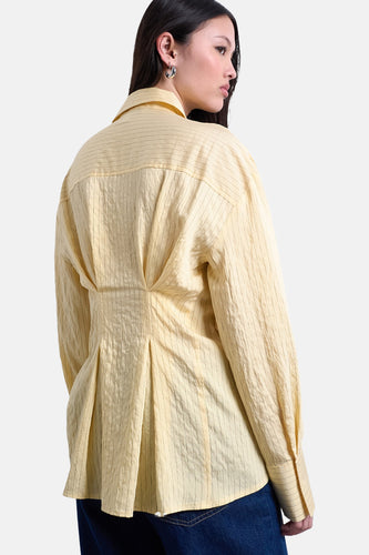 Hemd met lange mouwen - geel