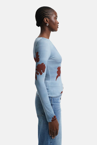 T-shirt met lange mouwen - blauw - TOPSHOP