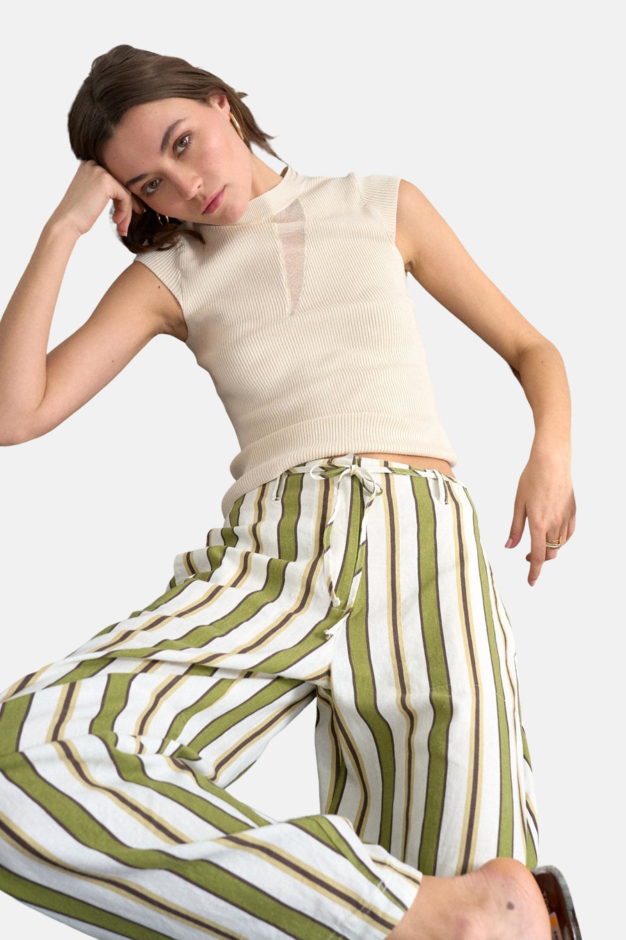 Pantalon vert - TOPSHOP