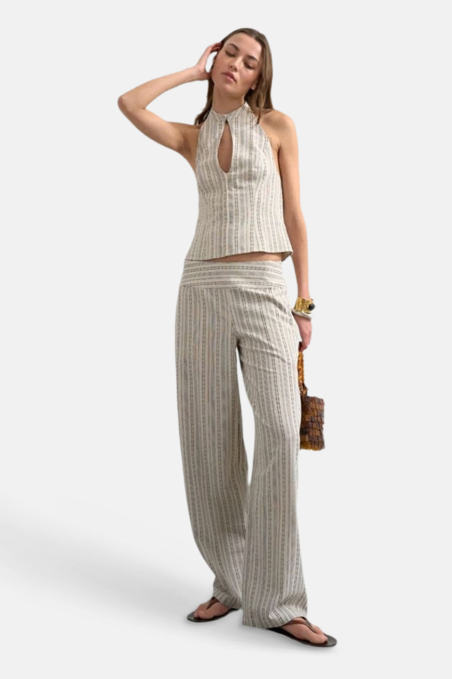 Broek - ecru
