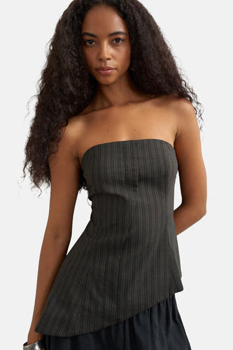 Blouse (zonder mouwen) bruin - TOPSHOP