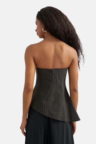 Blouse (zonder mouwen) bruin - TOPSHOP