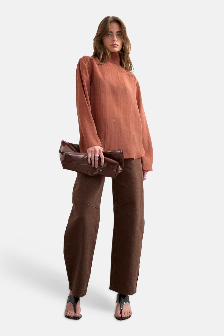 Blouse (lange mouwen) oranje - TOPSHOP