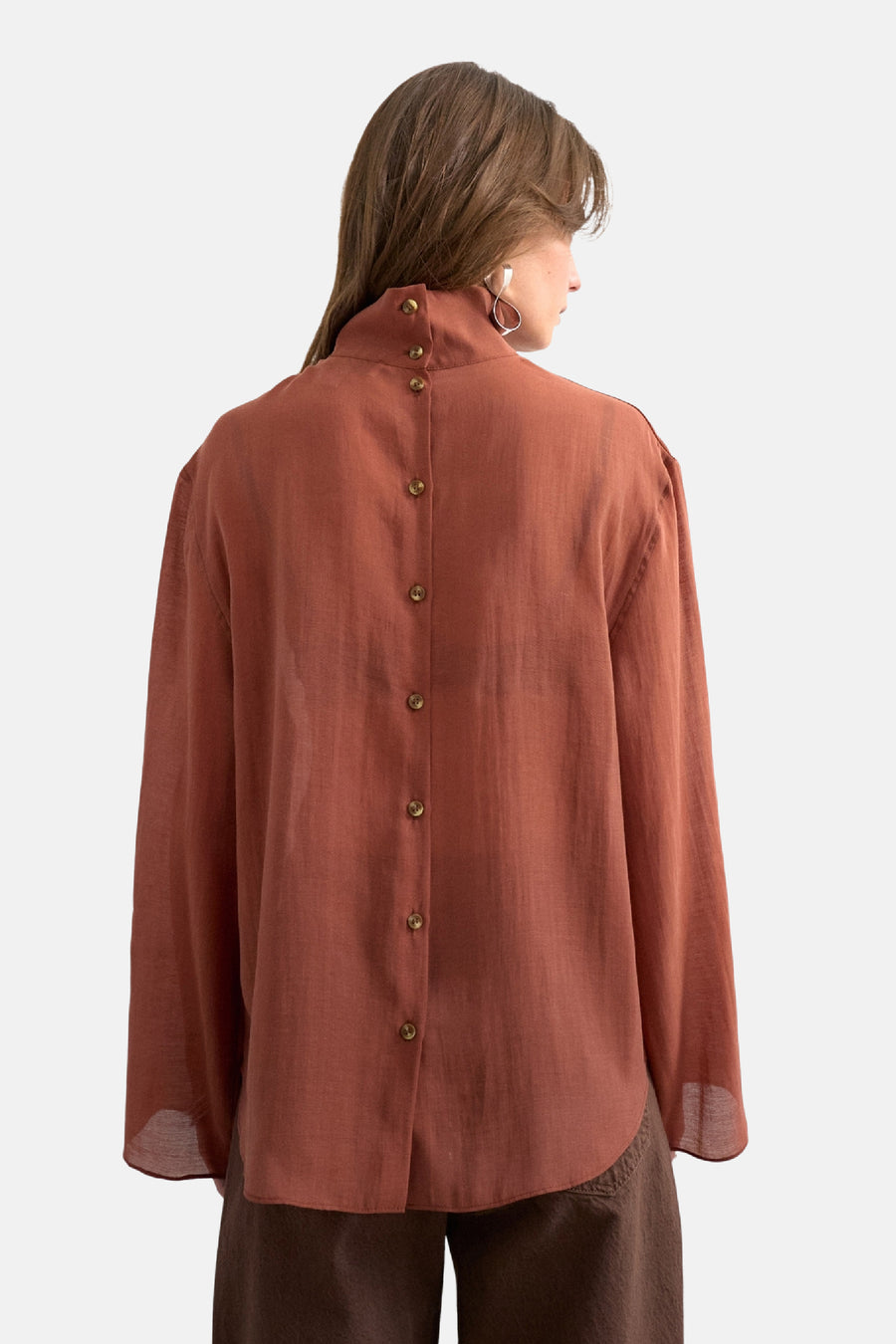 Blouse (lange mouwen) oranje - TOPSHOP