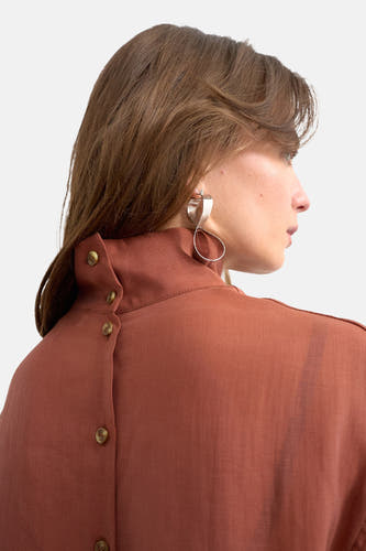 Blouse (lange mouwen) oranje - TOPSHOP