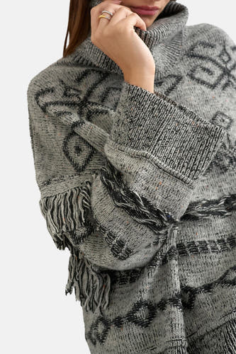 Pull col roulé gris - TOPSHOP