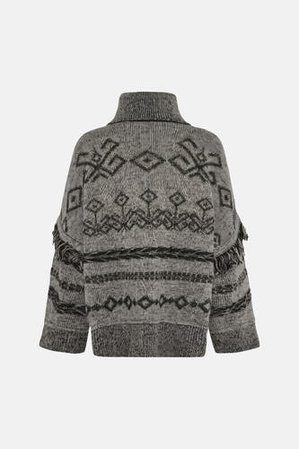 Pull col roulé gris - TOPSHOP