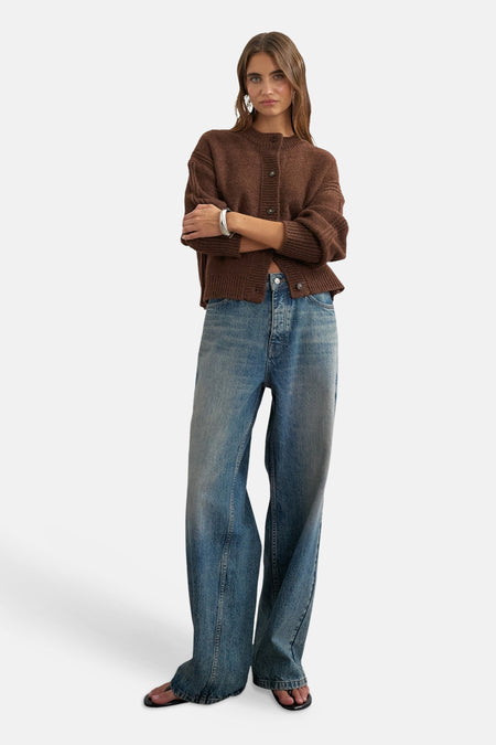 Cardigan - Pecan Brown