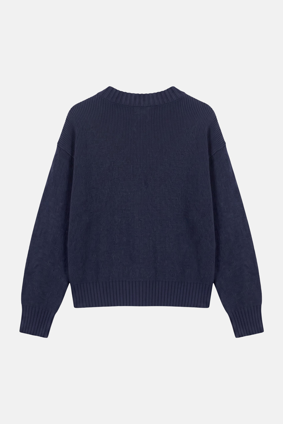 Trui met ronde hals blauw - TOPSHOP
