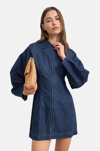 Robes manches longues bleu - TOPSHOP