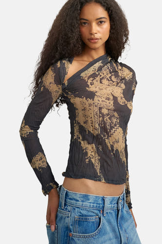 T-shirt (manches longues) noir - TOPSHOP