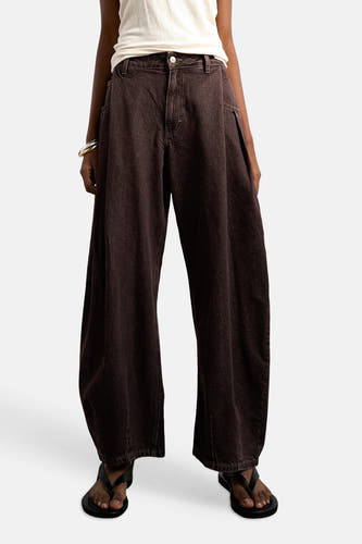 Colored jeans - Brown Denim