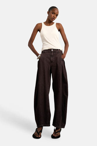 Colored jeans - Brown Denim
