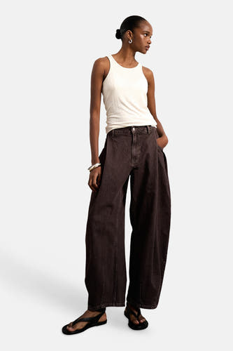 Colored jeans - Brown Denim