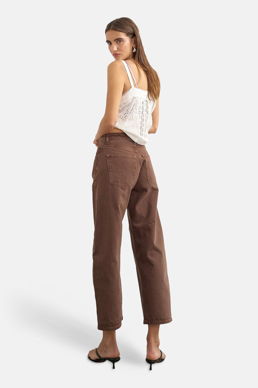 Colored jeans - Brown Denim