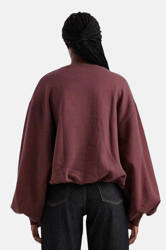 Sweat col O - Brun