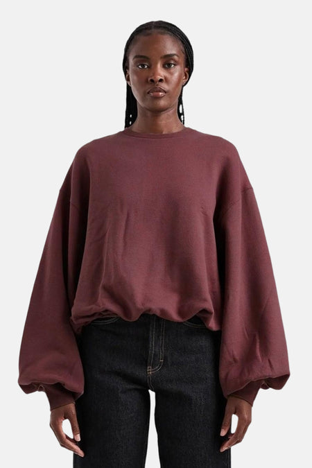 Sweater O hals - Bruin