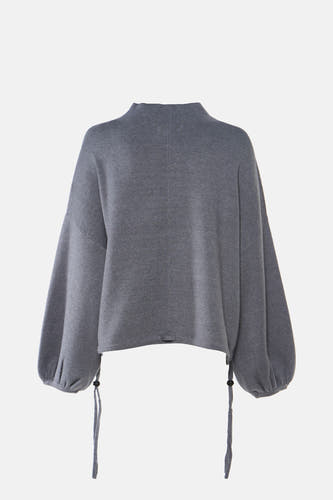 Pull col O - gris