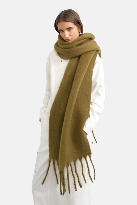 Wintersjaals groen - TOPSHOP