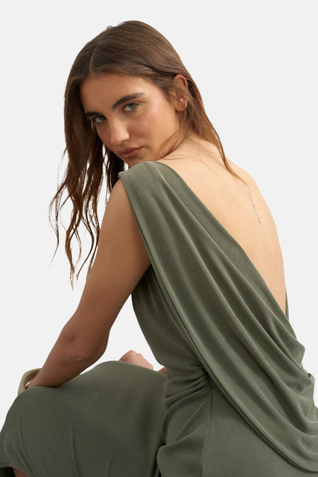Robe sans manches - Khaki
