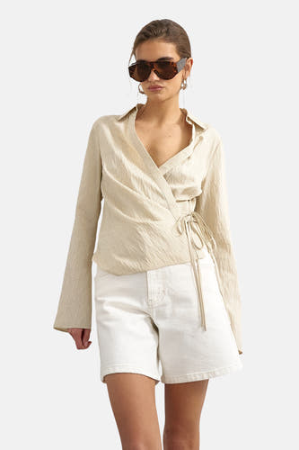 Hemd (lange mouwen) ecru - TOPSHOP